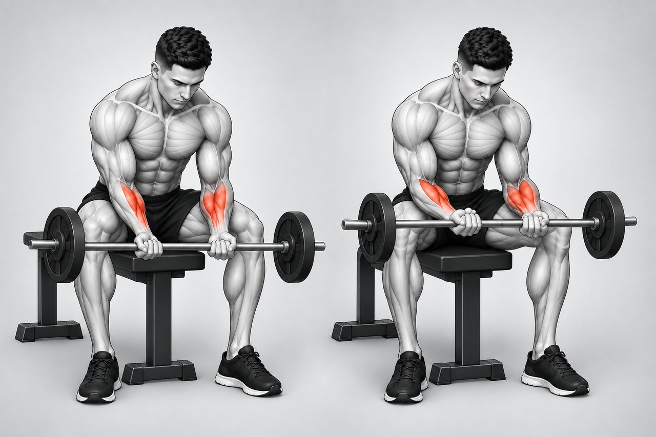 Illustration: Wrist Curl (Underhand Grip)